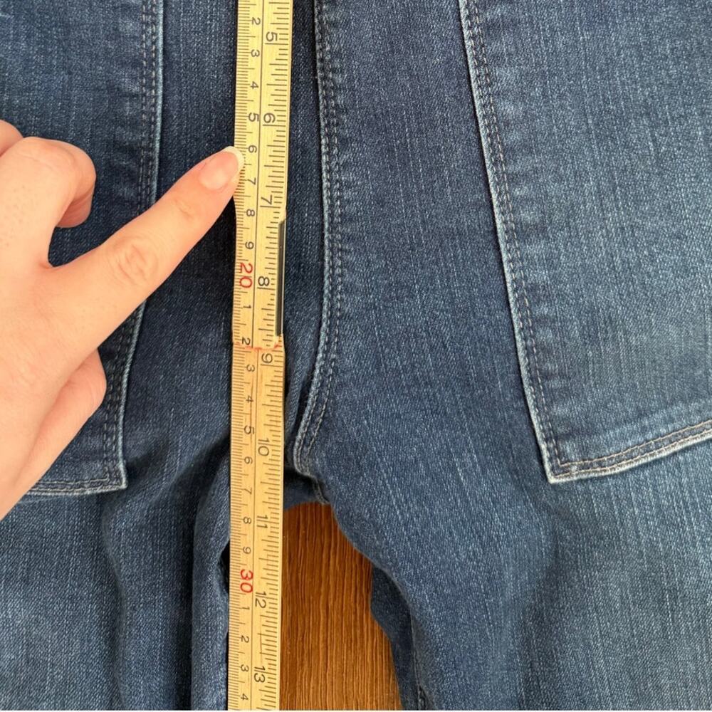 Frame Le Flare De Francoise Jeans Sz 29 Mid Rise Raw Hem PReppy Casual Boho - Picture 4 of 7